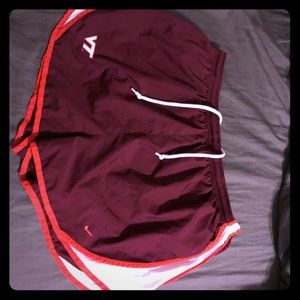 Nike running shorts.